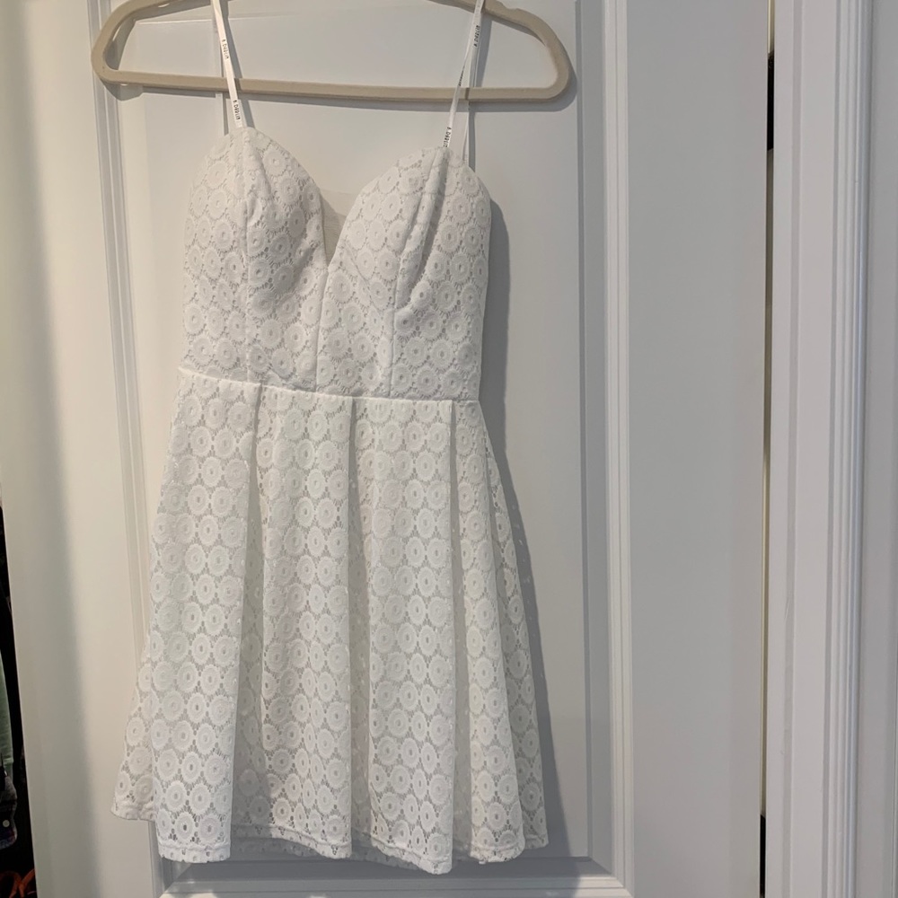 White mini dress